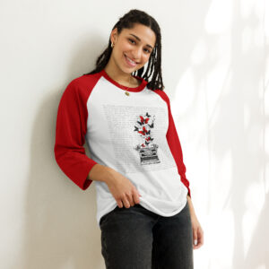 WE WRITE Unisex  3/4 Sleeve Raglan Shirt